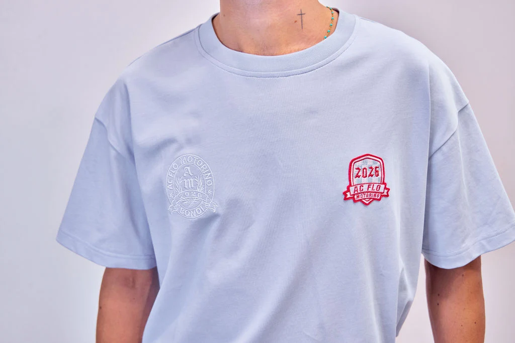 Badge Tee - Sky Blue - Image 9