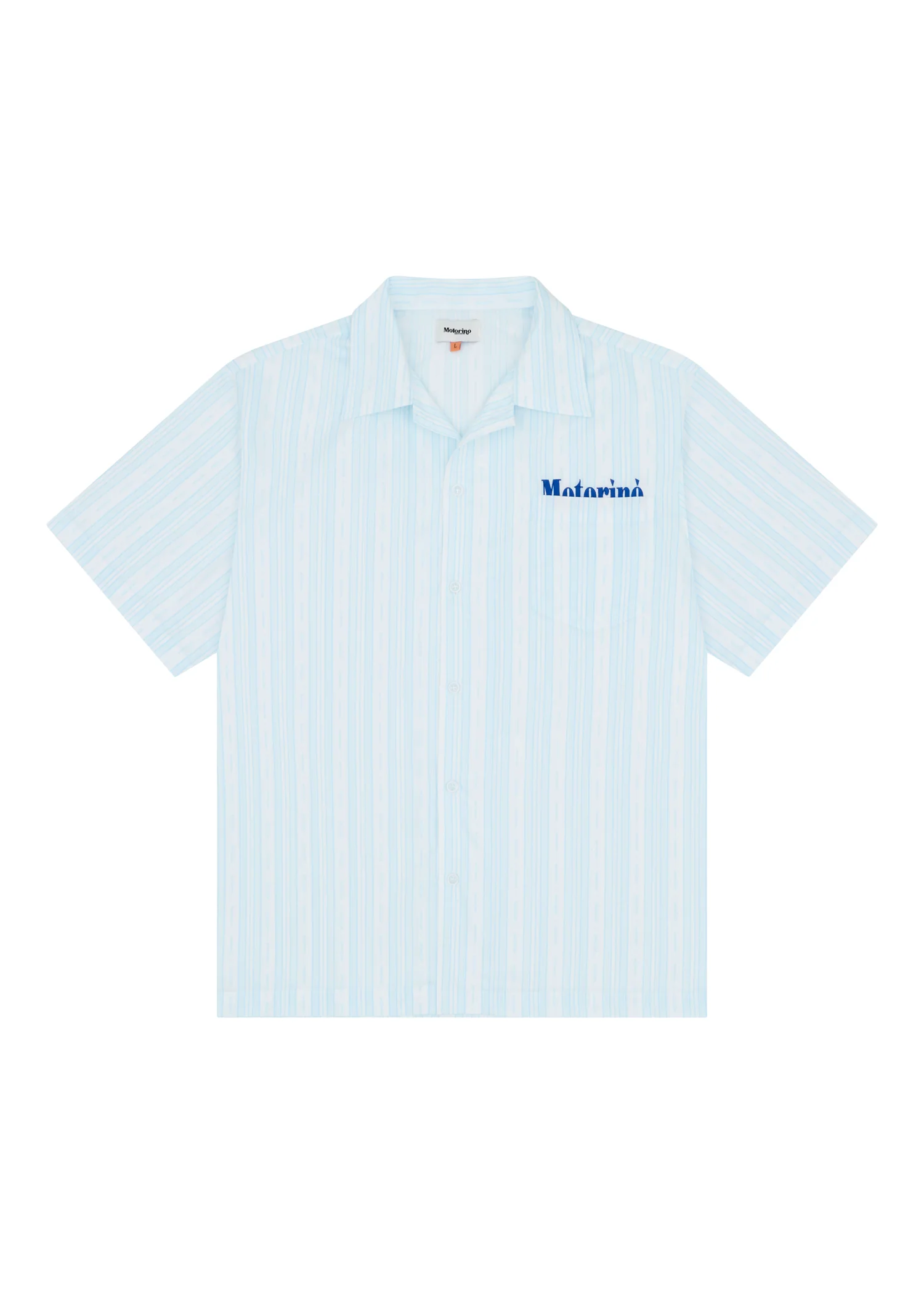 Candy Striped Shirt - Sky Blue