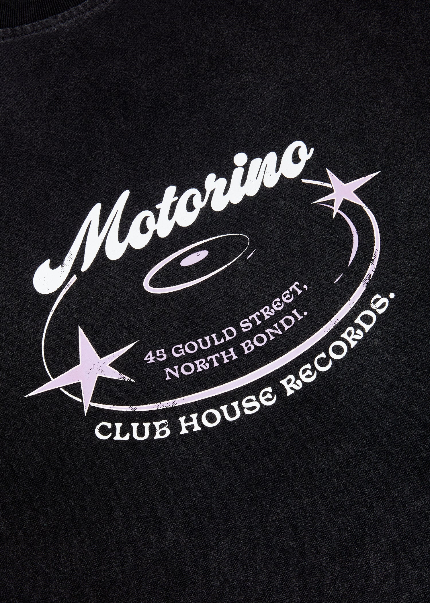 Record tee - Washed black - Image 2