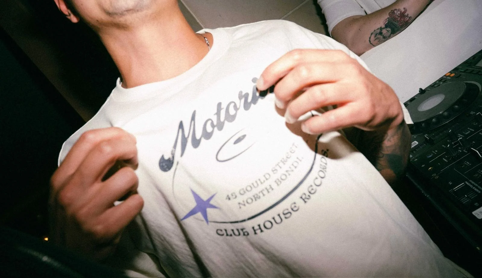 Record Tee - Off White - Image 4