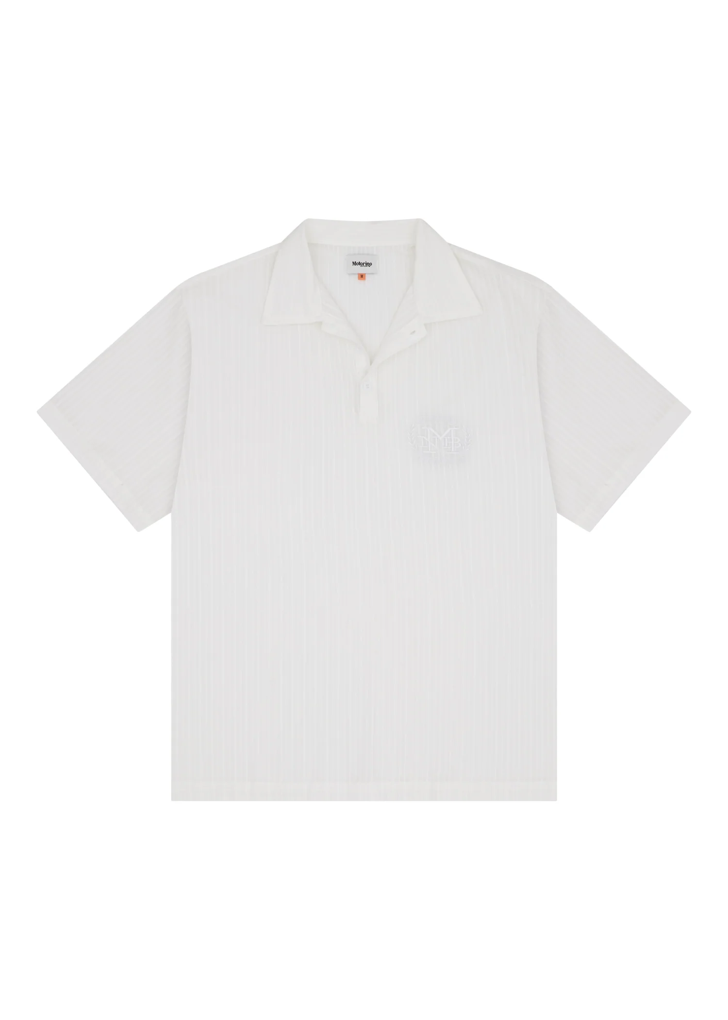 Jacquard Polo - White