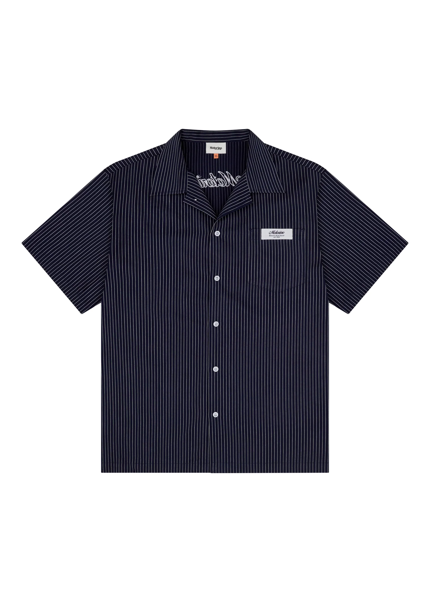 Pinstripe Shirt - Navy