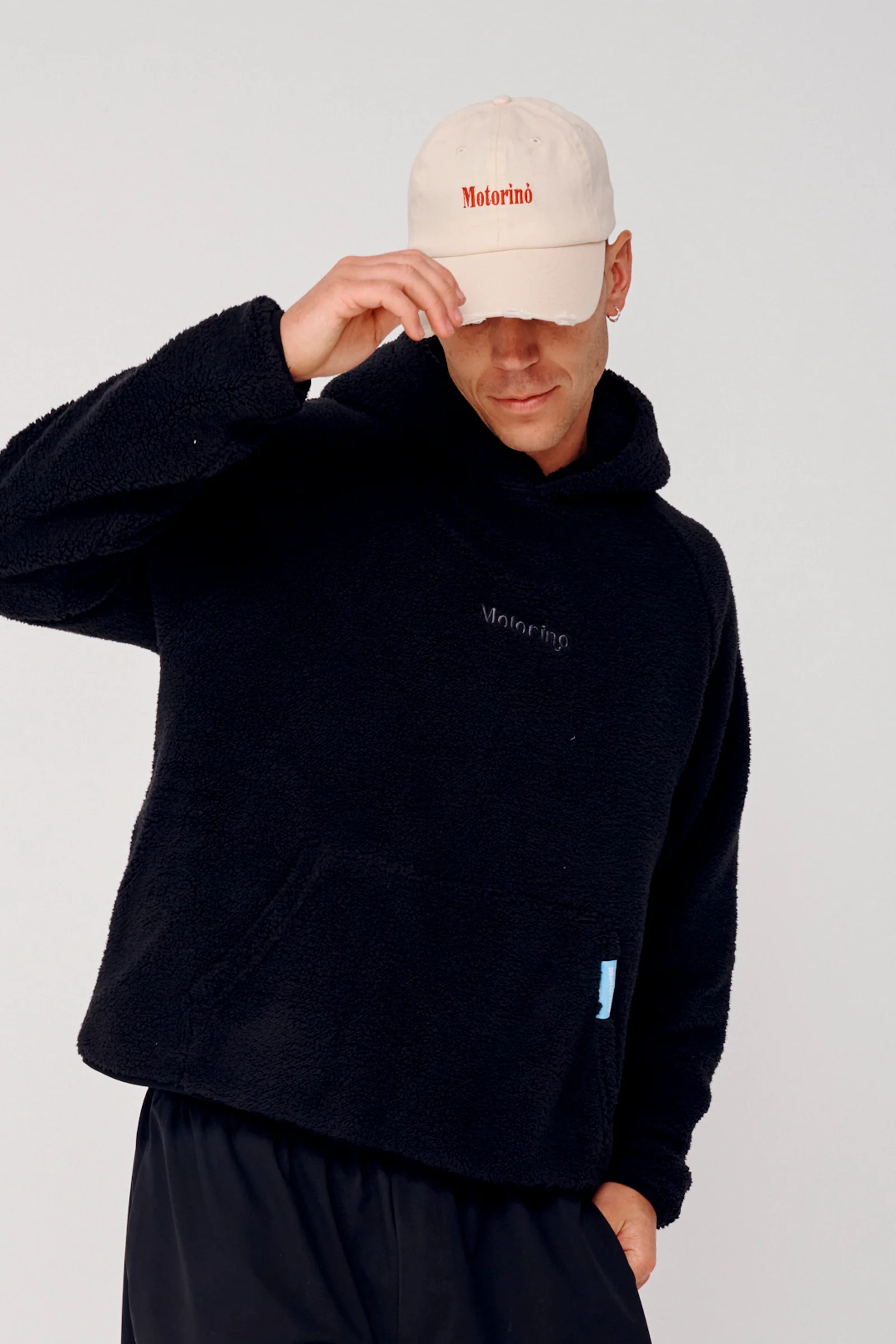 Polar Fleece Hoodie - Black - Image 10