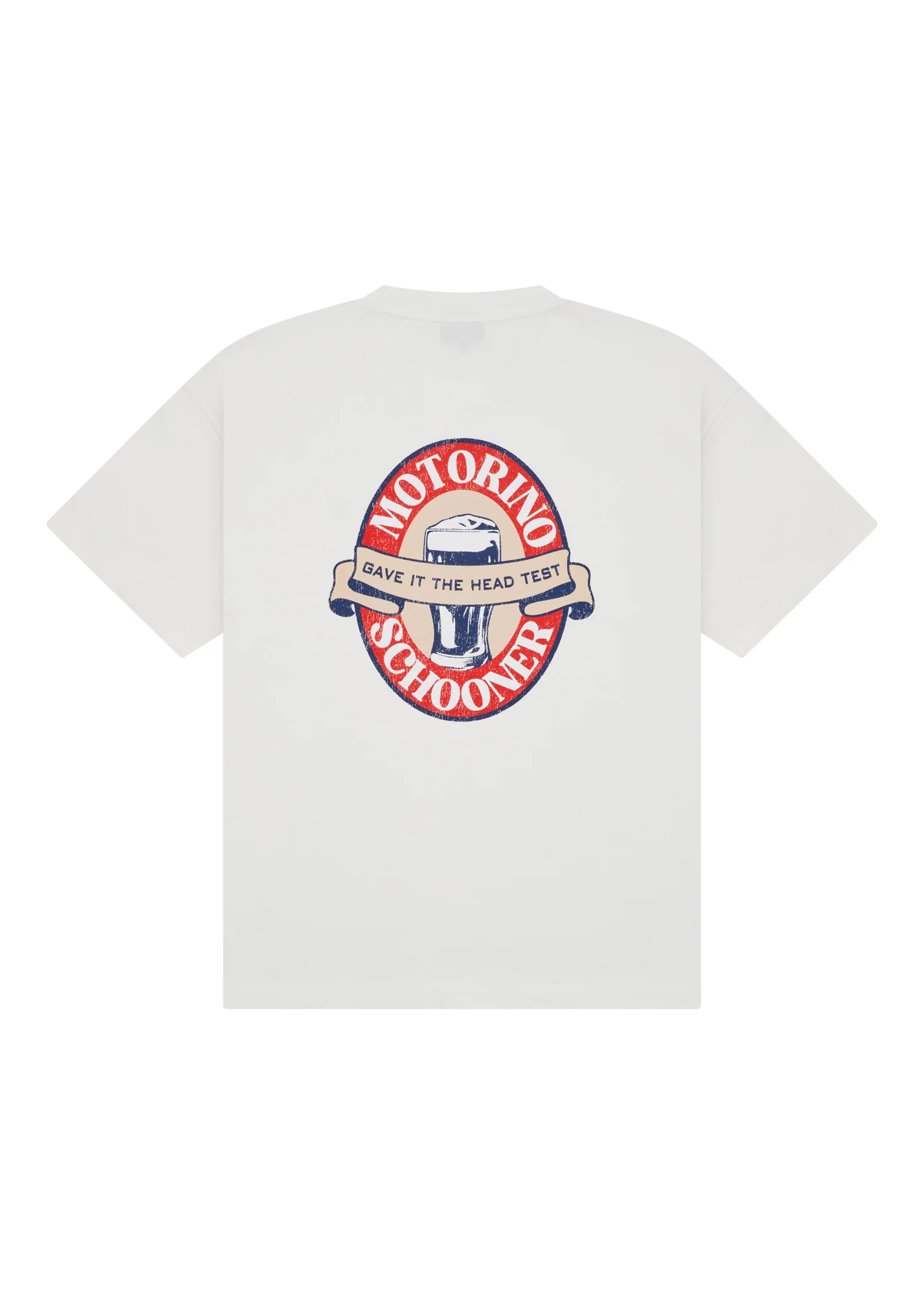 Schooner Scorer x Motorino Crest Tee - Off White - Image 2