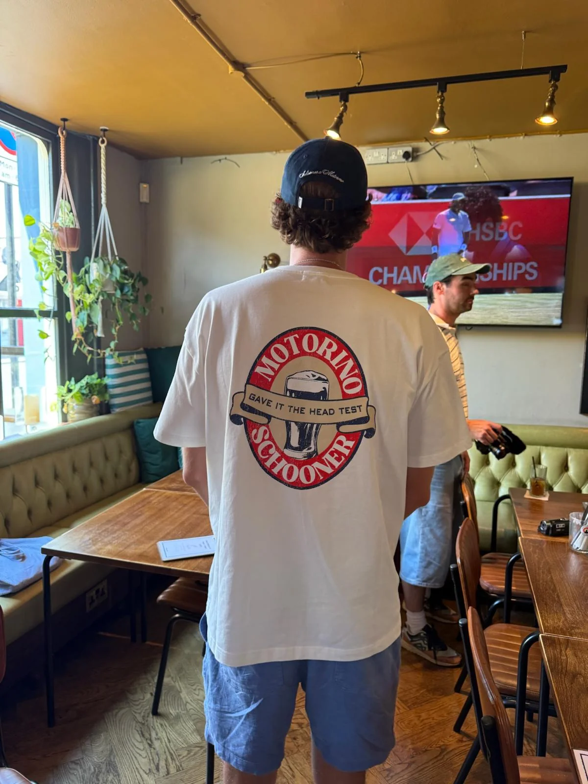 Schooner Scorer x Motorino Crest Tee - Off White - Image 6