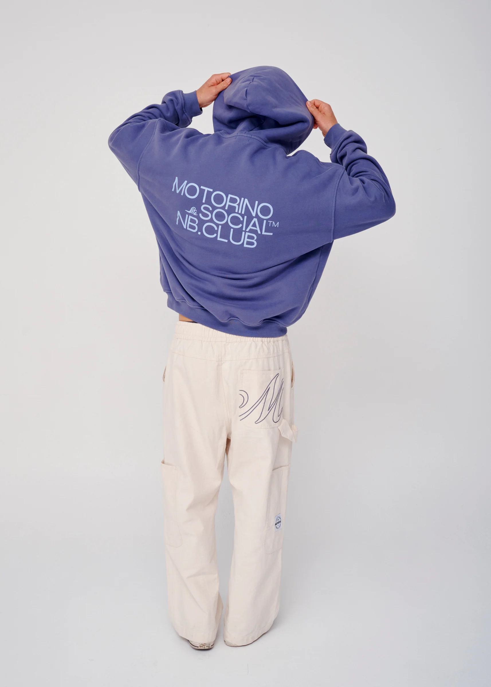 Club Hoodie - Navy Fade - Image 4