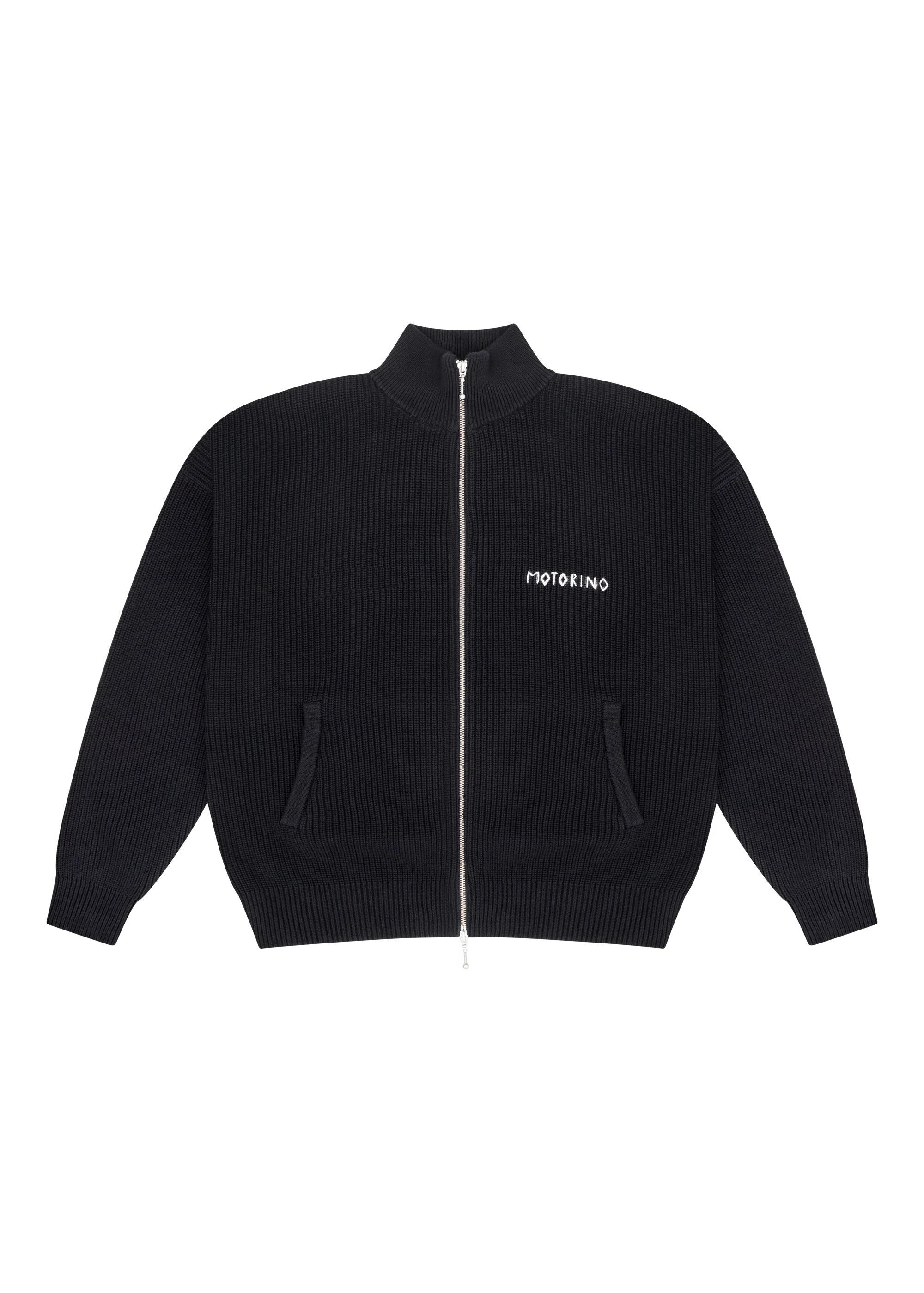 Zipped Knit - Black