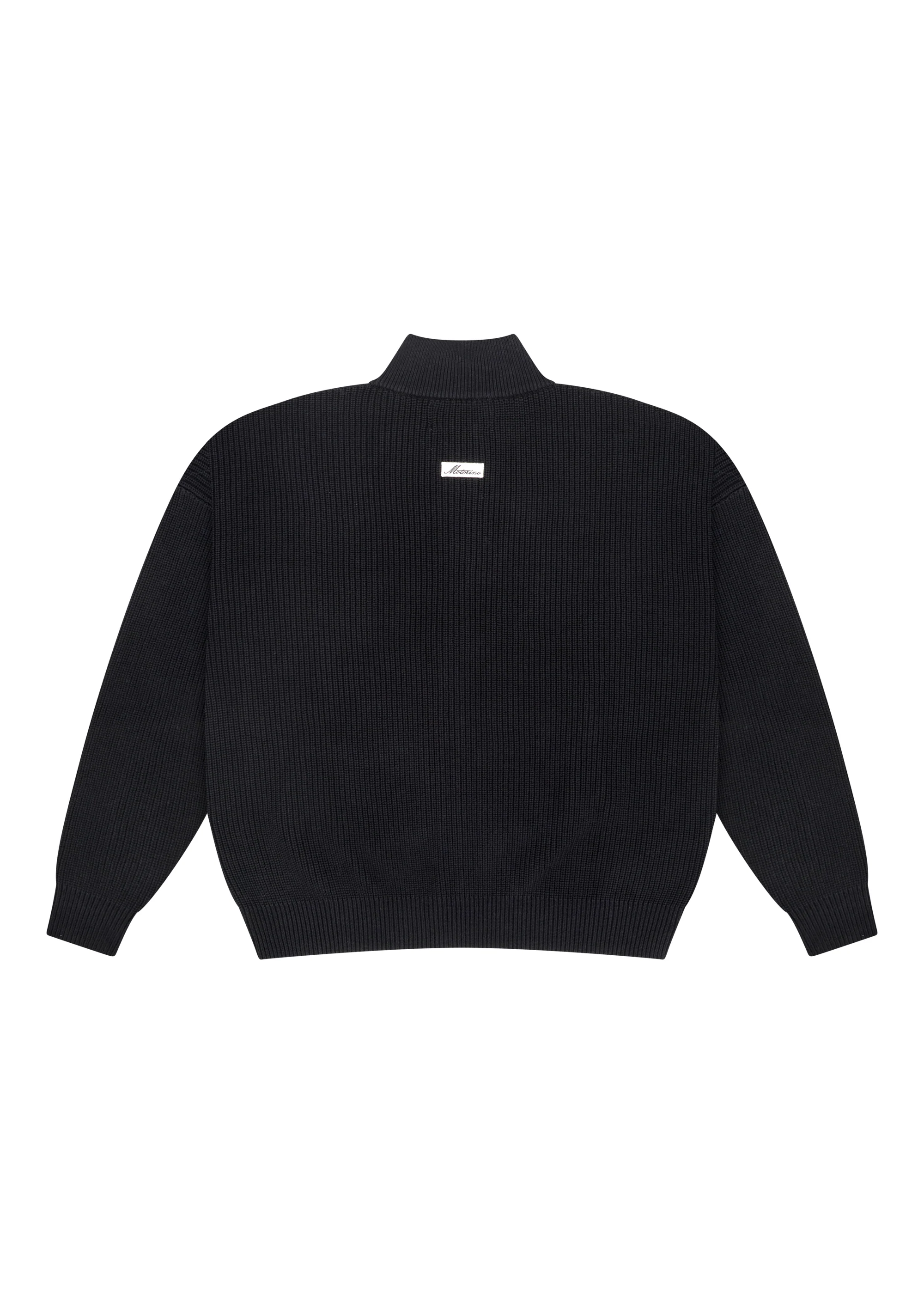 Zipped Knit - Black - Image 2