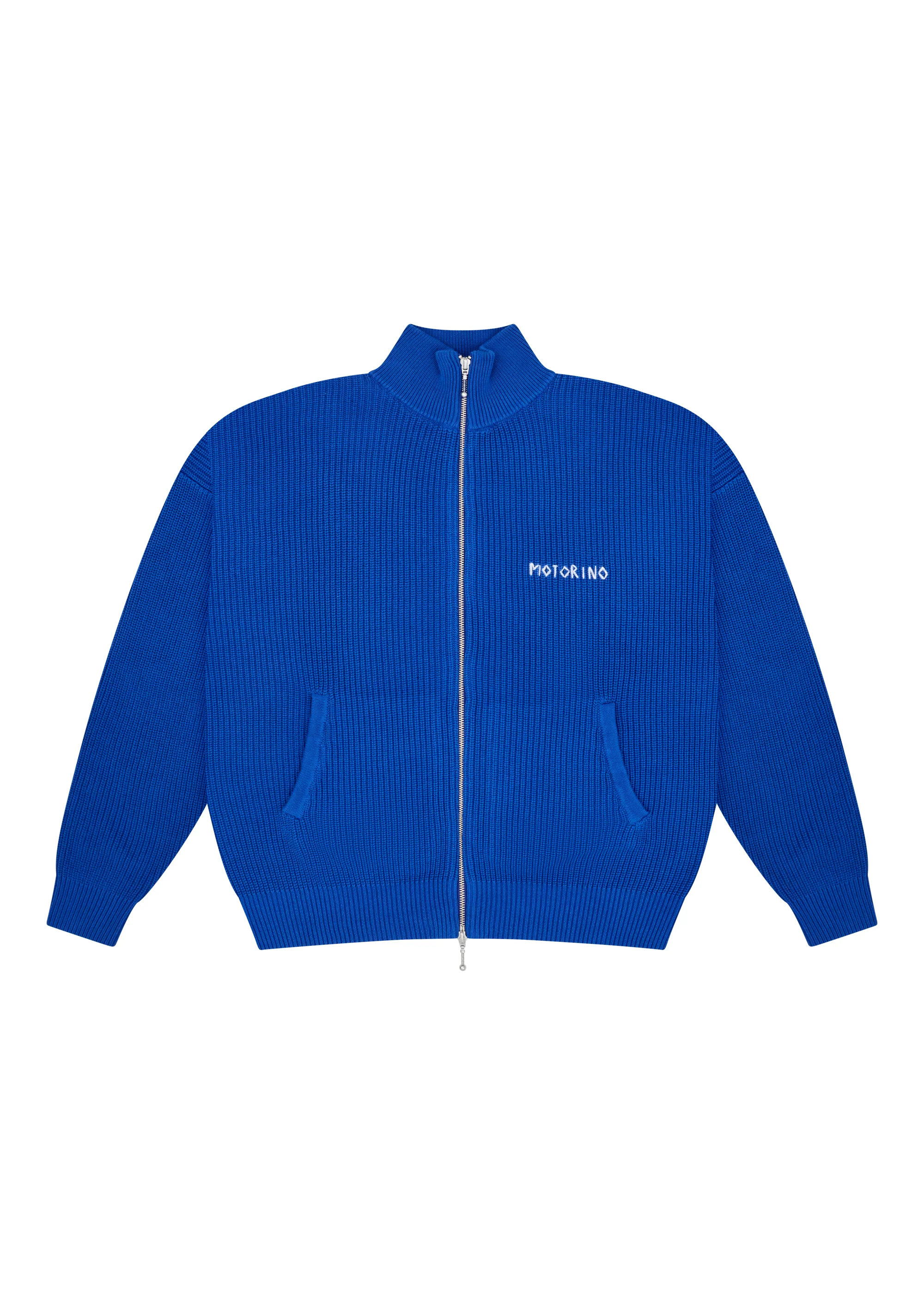 Zipped Knit - Blue