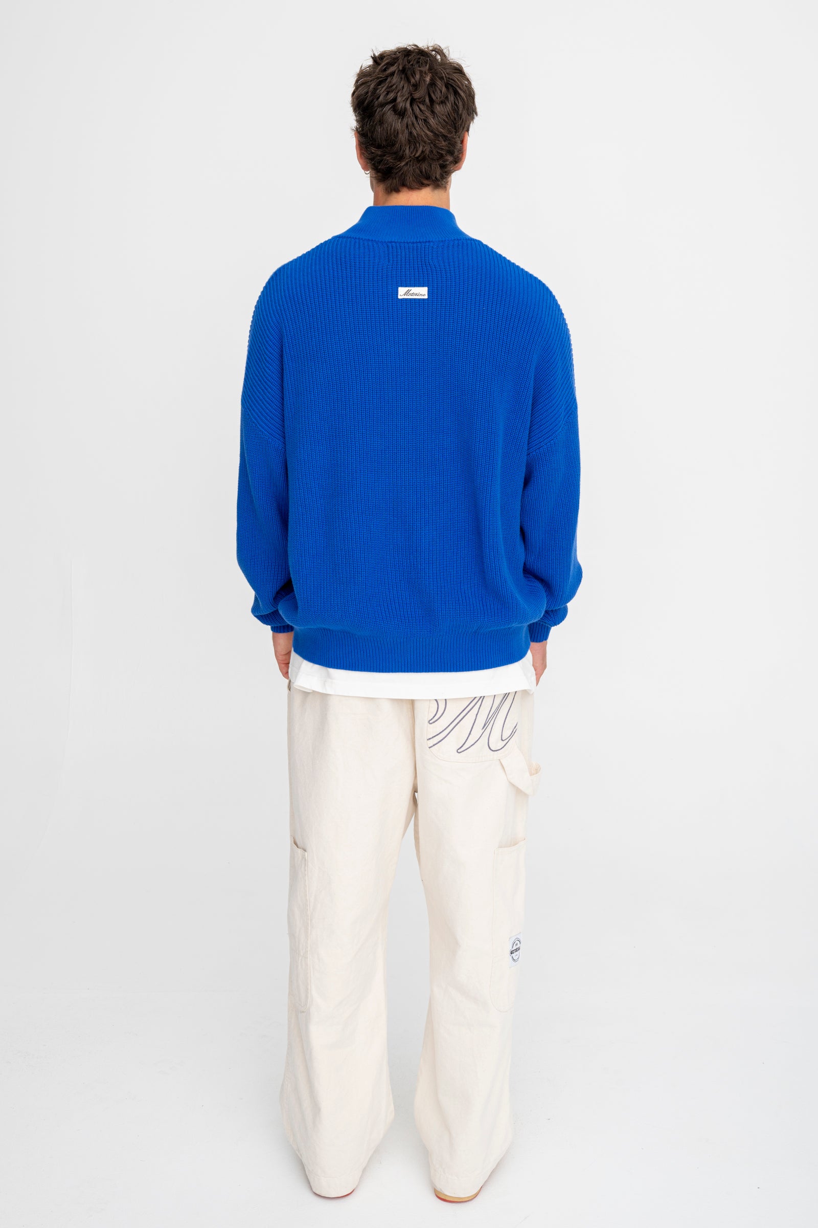 Zipped Knit - Blue - Image 8